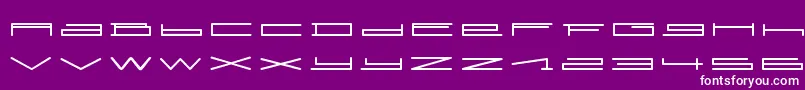 Police SlurpRegular – polices blanches sur fond violet