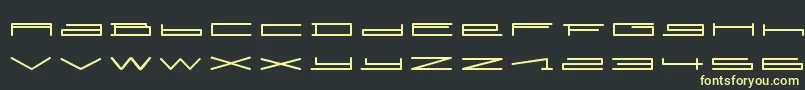 SlurpRegular Font – Yellow Fonts on Black Background