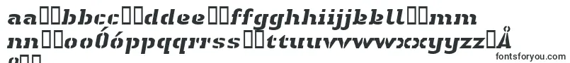 fuente LinotypeAuthenticStencilHeavyitalic – fuentes polaca