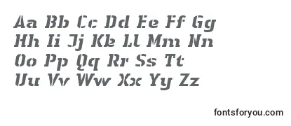 LinotypeAuthenticStencilHeavyitalic-fontti
