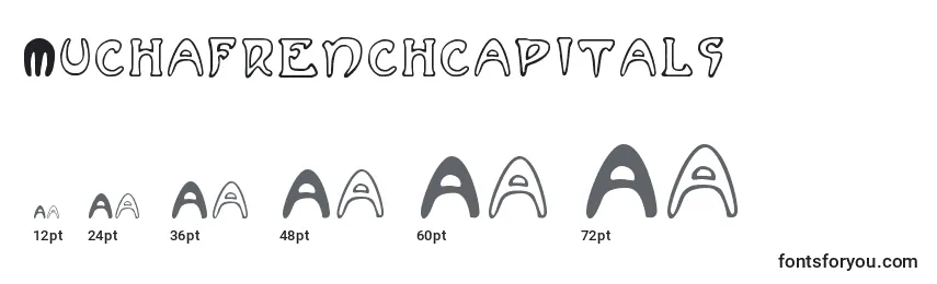 Tamaños de fuente Muchafrenchcapitals (88298)