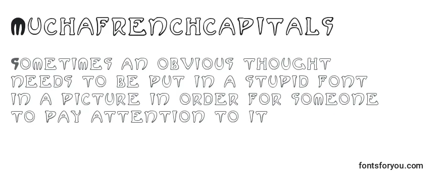 Muchafrenchcapitals (88298) Font