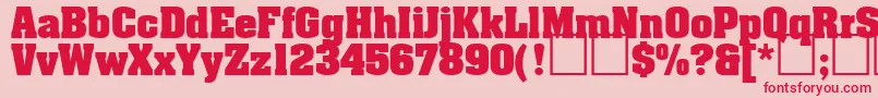 More about ARdvarkBold Font ARdvarkBold Font – Red Fonts on Pink Background