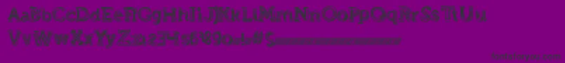 Strongeventdt-Schriftart – Schwarze Schriften auf violettem Hintergrund
