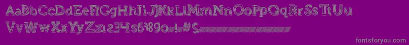 Strongeventdt Font – Gray Fonts on Purple Background