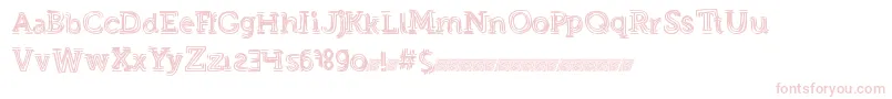 Strongeventdt Font – Pink Fonts on White Background