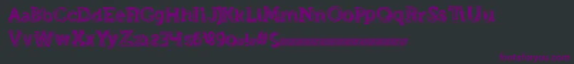 Strongeventdt Font – Purple Fonts on Black Background