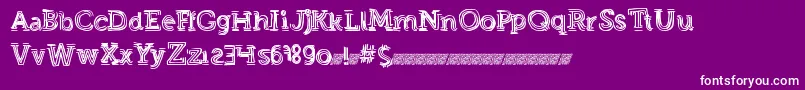Strongeventdt Font – White Fonts on Purple Background