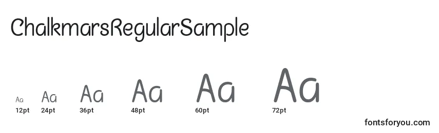 ChalkmarsRegularSample Font Sizes