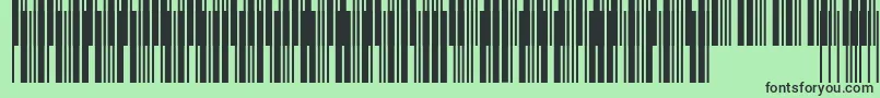 Connectcode39 Font – Black Fonts on Green Background