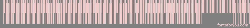 Connectcode39 Font – Pink Fonts on Gray Background