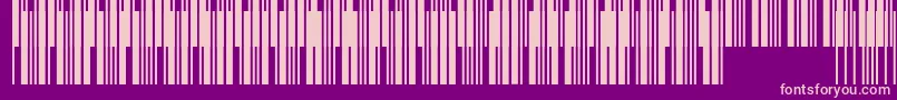 Connectcode39 Font – Pink Fonts on Purple Background