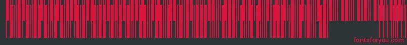 Connectcode39 Font – Red Fonts on Black Background