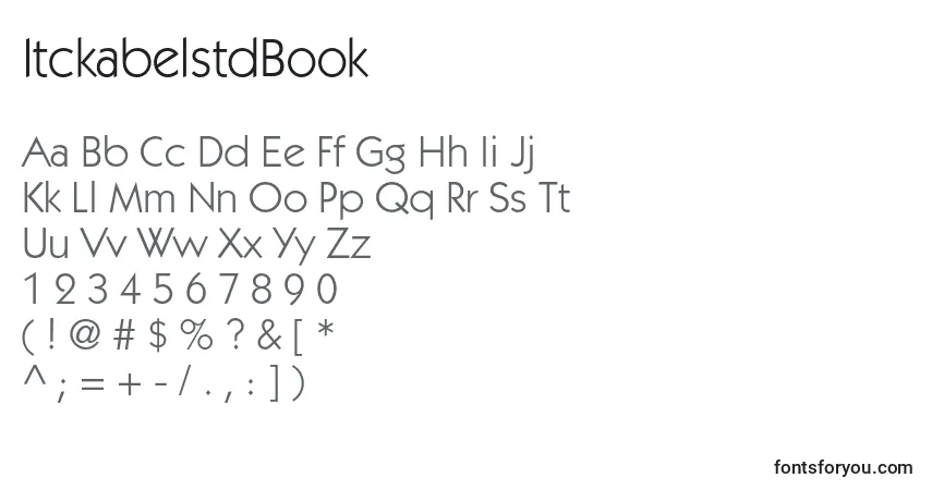 ItckabelstdBookフォント–アルファベット、数字、特殊文字