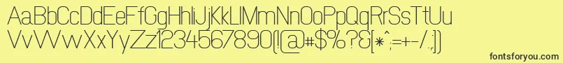 Newmedia Font – Black Fonts on Yellow Background