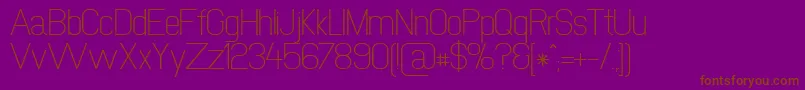 fuente Newmedia – Fuentes Marrones Sobre Fondo Morado