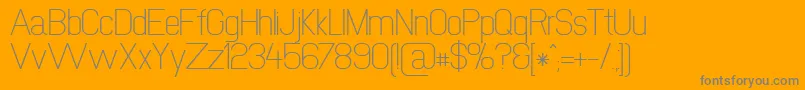 Newmedia Font – Gray Fonts on Orange Background