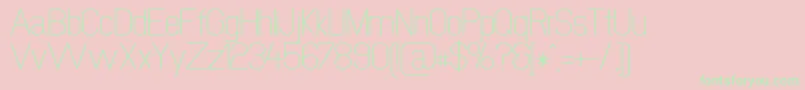 Newmedia Font – Green Fonts on Pink Background