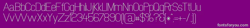 Police Newmedia – polices vertes sur fond violet