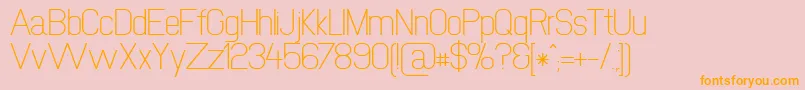 Newmedia Font – Orange Fonts on Pink Background