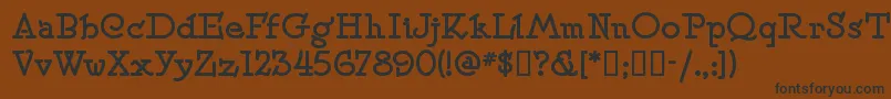 Speedballno2sw Font – Black Fonts on Brown Background