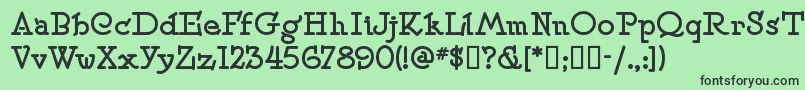 Speedballno2sw Font – Black Fonts on Green Background