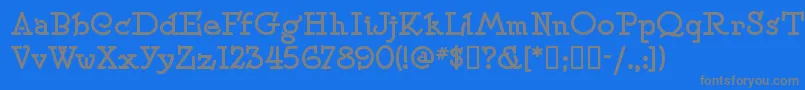 Speedballno2sw-fontti – harmaat kirjasimet sinisellä taustalla