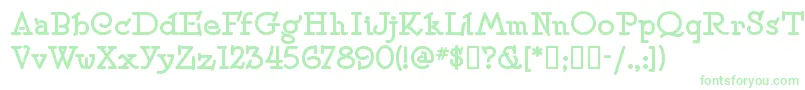 Speedballno2sw-Schriftart – Grüne Schriften auf weißem Hintergrund
