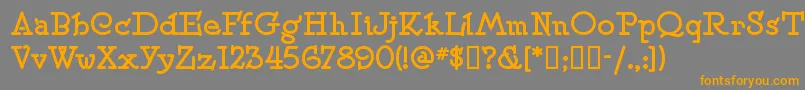 Speedballno2sw Font – Orange Fonts on Gray Background