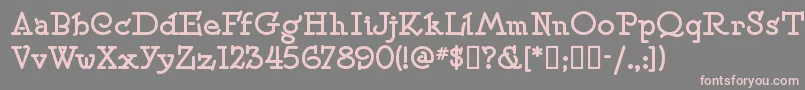 フォントSpeedballno2sw – 灰色の背景にピンクのフォント