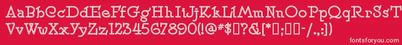Шрифт Speedballno2sw – розовые шрифты на красном фоне