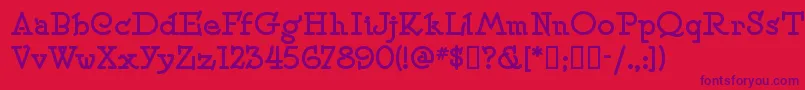 Speedballno2sw Font – Purple Fonts on Red Background