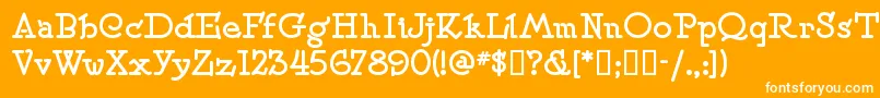 Speedballno2sw Font – White Fonts on Orange Background