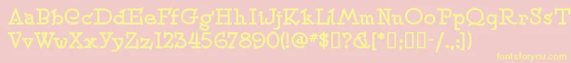 Speedballno2sw Font – Yellow Fonts on Pink Background