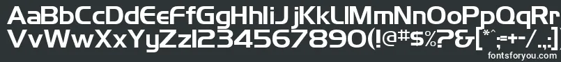 Шрифт TrekDs9CreditsText – белые шрифты на чёрном фоне