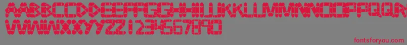 Tabla Font – Red Fonts on Gray Background