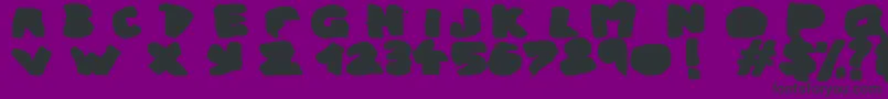 UrbanGhost Font – Black Fonts on Purple Background