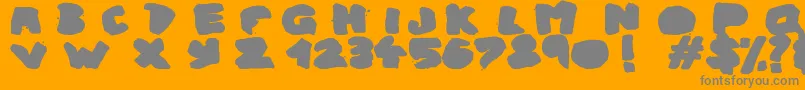 UrbanGhostフォントについての詳細 フォントUrbanGhost – オレンジの背景に灰色の文字