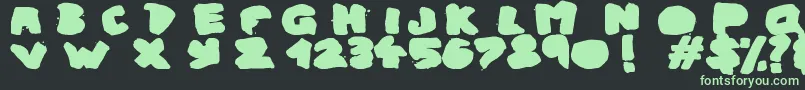 More about UrbanGhost Font UrbanGhost Font – Green Fonts on Black Background