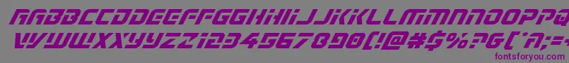 Legiosabinaexpandital Font – Purple Fonts on Gray Background