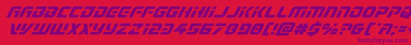 Legiosabinaexpandital Font – Purple Fonts on Red Background