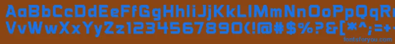 VoiceactivatedbbBold Font – Blue Fonts on Brown Background