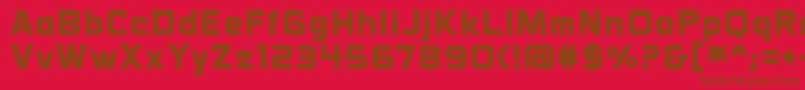 VoiceactivatedbbBold Font – Brown Fonts on Red Background