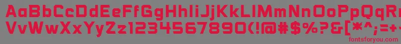 VoiceactivatedbbBold Font – Red Fonts on Gray Background