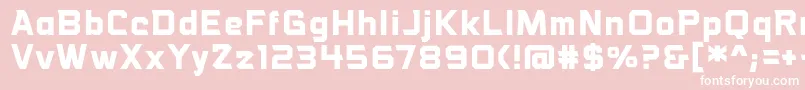 VoiceactivatedbbBold Font – White Fonts on Pink Background