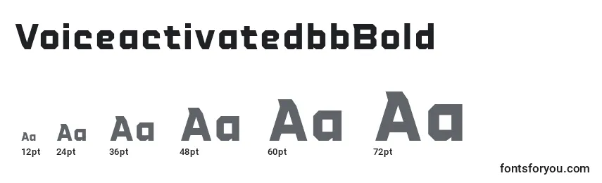 VoiceactivatedbbBold Font Sizes