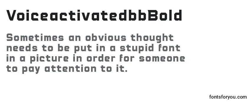 VoiceactivatedbbBold Font