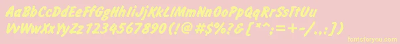 More about InformCyrBold Font InformCyrBold Font – Yellow Fonts on Pink Background