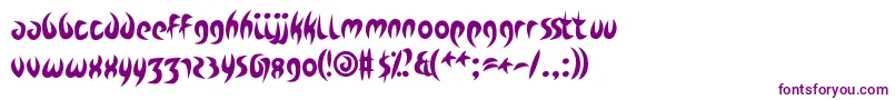 ZdykCapricorn Font – Purple Fonts on White Background