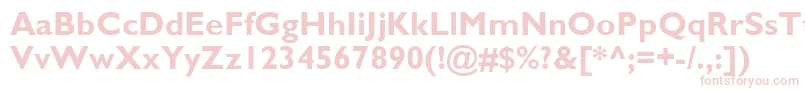 Gillsans ffy Font – Pink Fonts on White Background